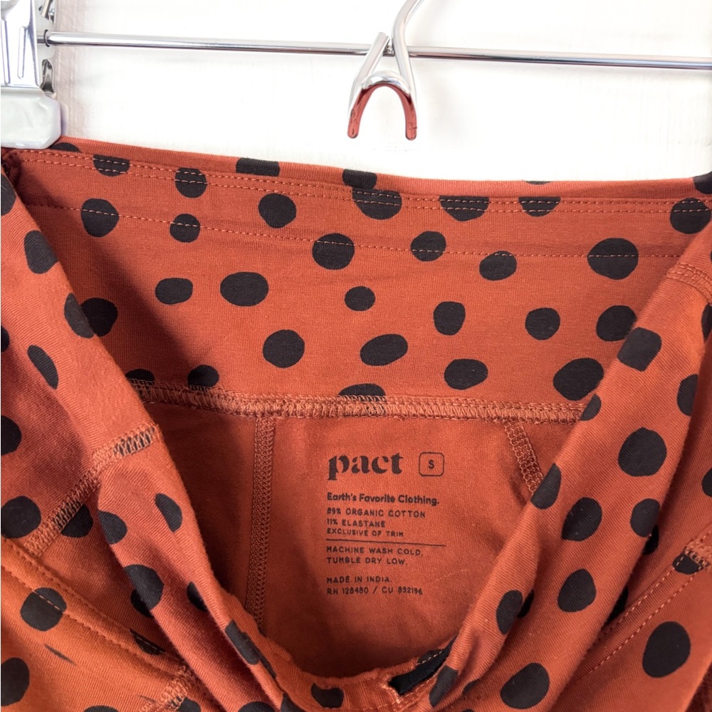 PACT Leggings NWT Organic High Rise Polka Dot - Picture 5 of 5
